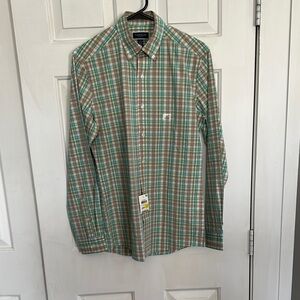 NWT Club Room Checkered Button Down Mens small